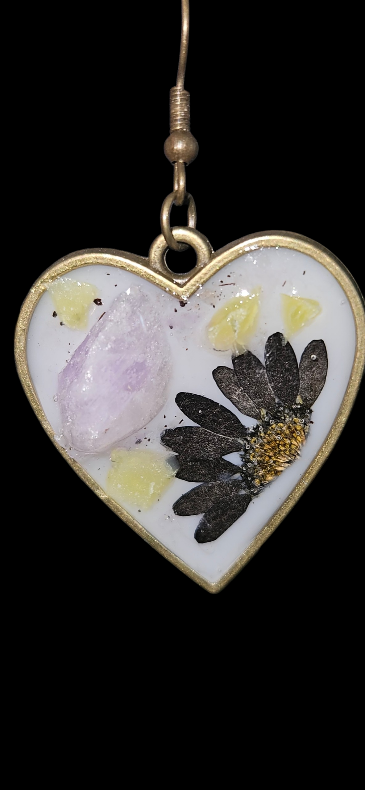 Hearts & Crystal Earrings
