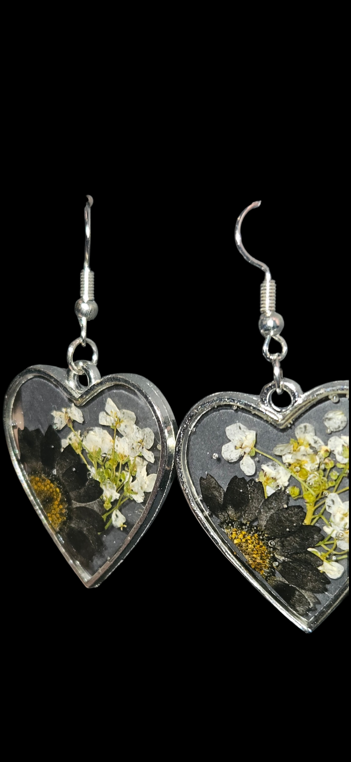 Hearts & Flower Earrings