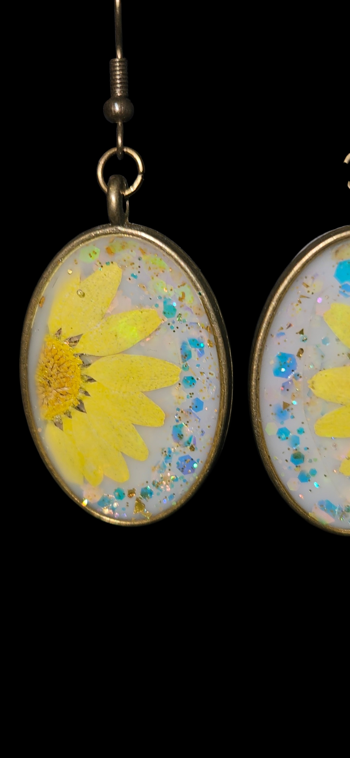 Yellow Flower Earrings
