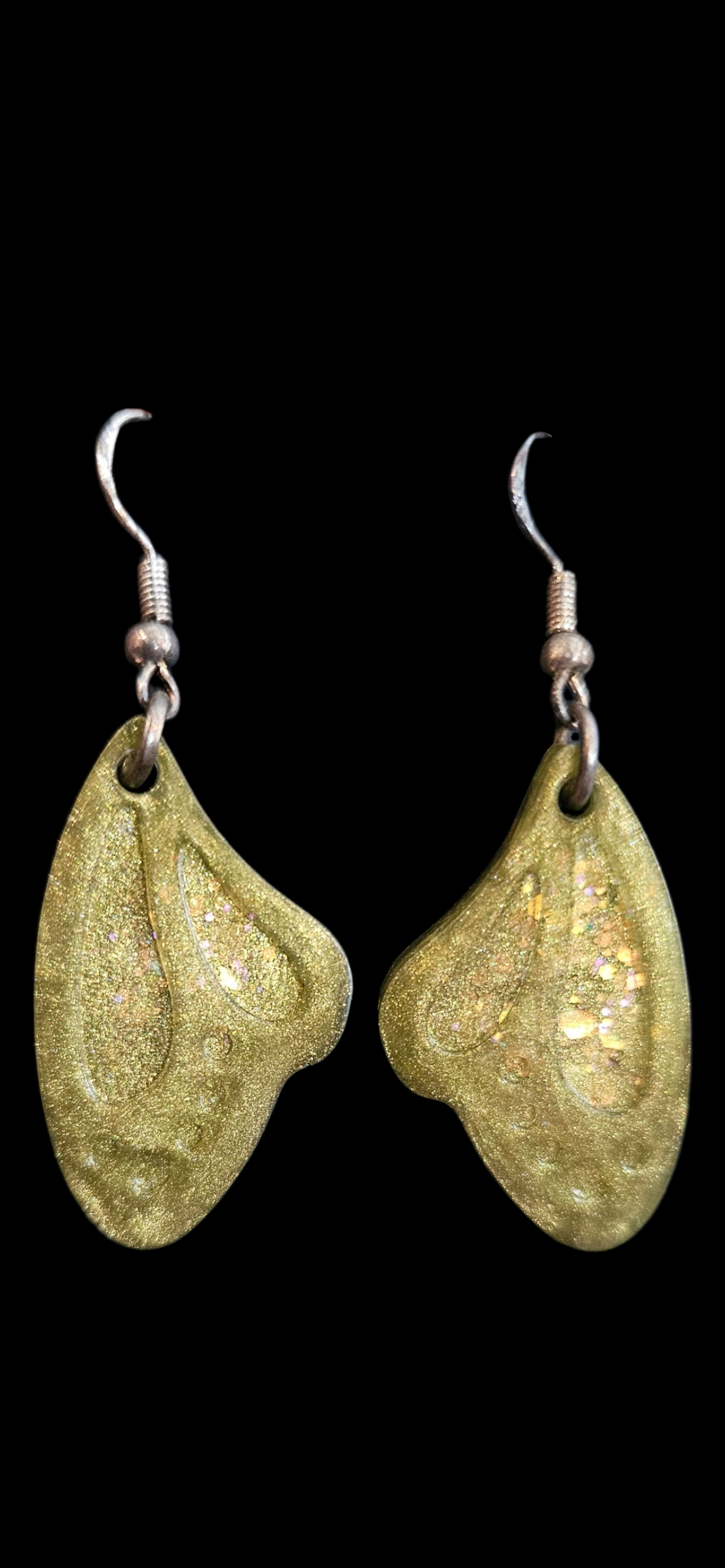 Metallic Green Earrings
