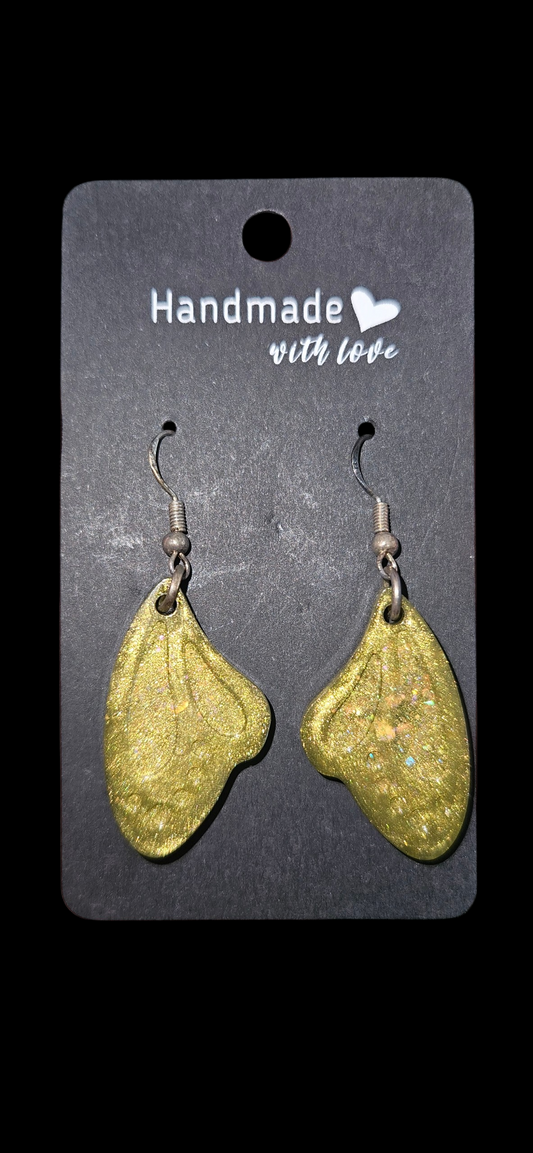 Metallic Green Earrings
