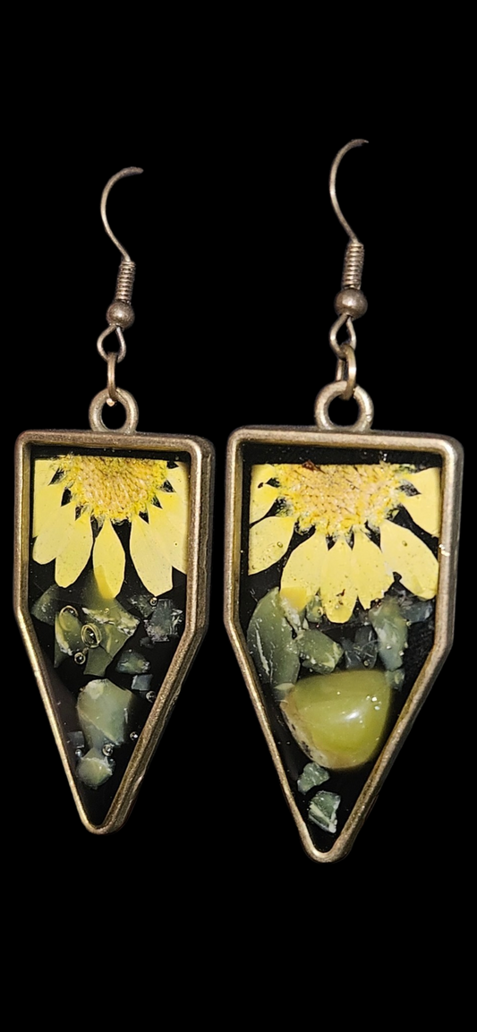 Yellow Flowers & Crystals